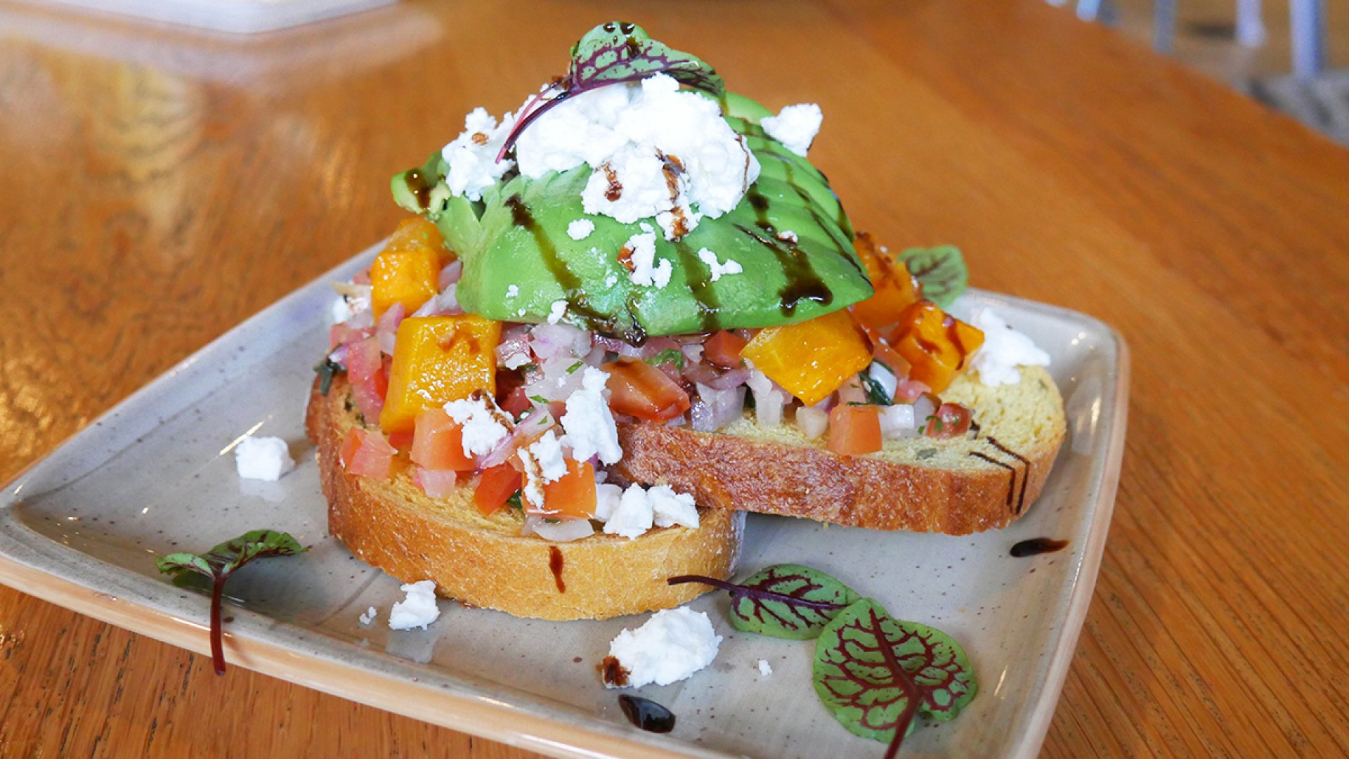 Avocado & Pumpkin Bruschetta